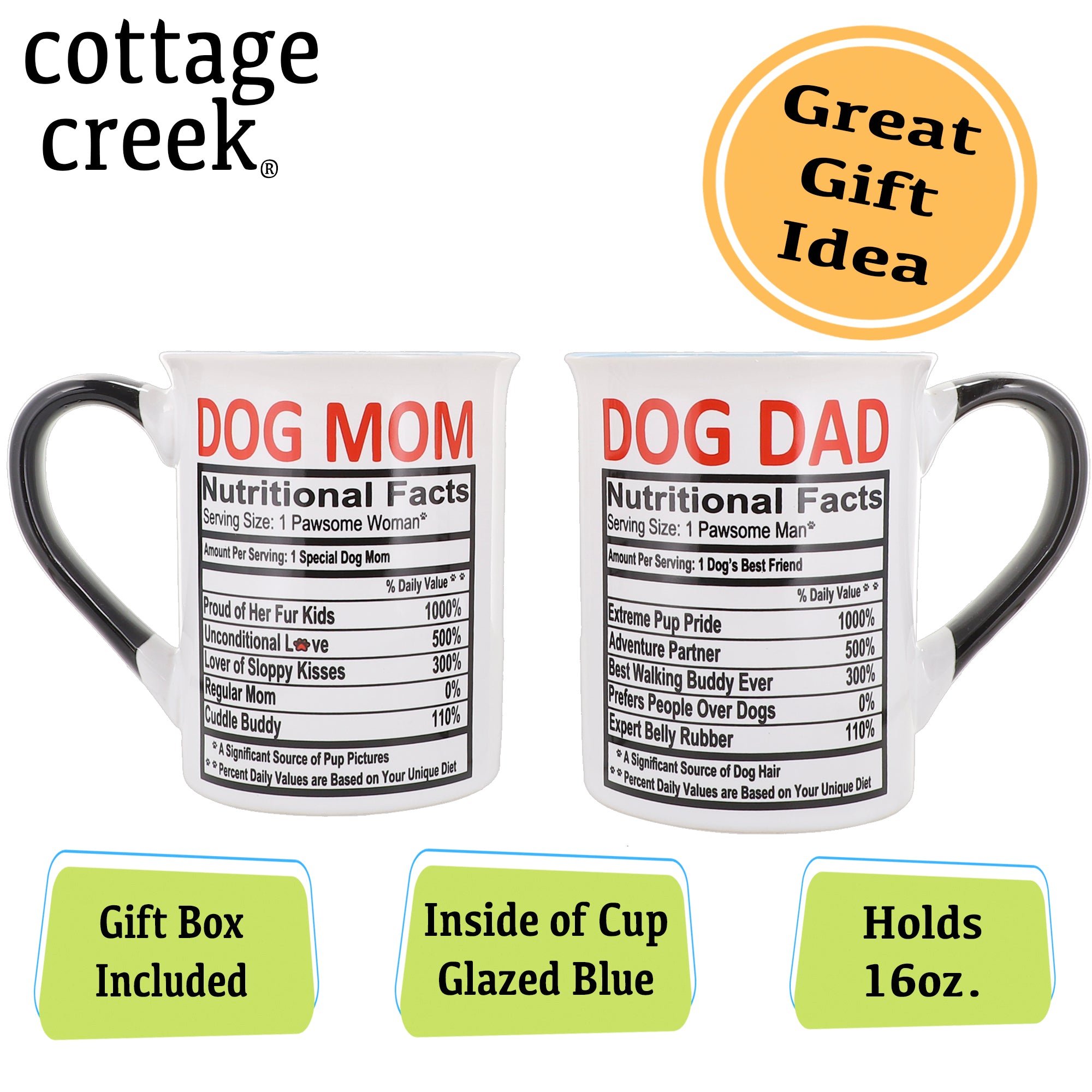 Dog mom dog sales dad mug set